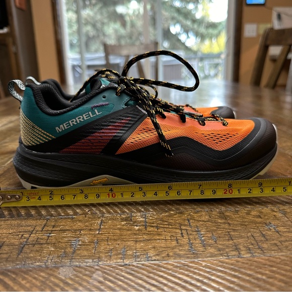 Merrell MQM 3 Trail Running Shoe, Size Women's 7.5, Color Teal/Orange - Picture 2 of 10